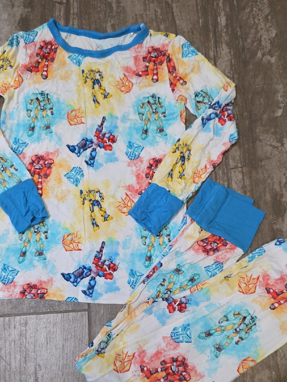 Charlies Project Little Snuggles Transformers Pajama Set